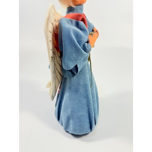 Annalee Doll 1997 Angelica 12" Tree Topper Angel Blue Gold Mauve Blonde Vintage - Picture 8 of 14
